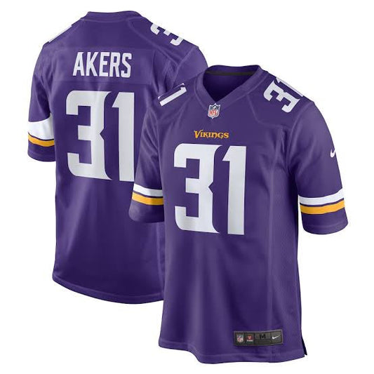 Cam Akers YOUTH KIDS Minnesota Vikings Official NFL Jersey purple