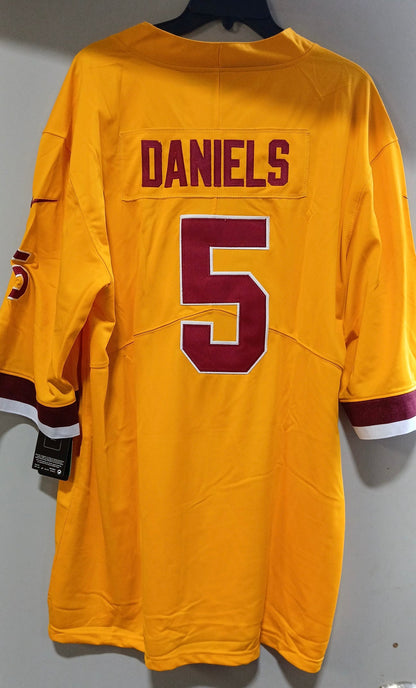 Jayden Daniels Washington Commanders YOUTH Kids Official NFL NIKE Jersey yellow
