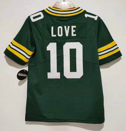 Jordan Love YOUTH Green Bay Packers Jersey Classic Authentics
