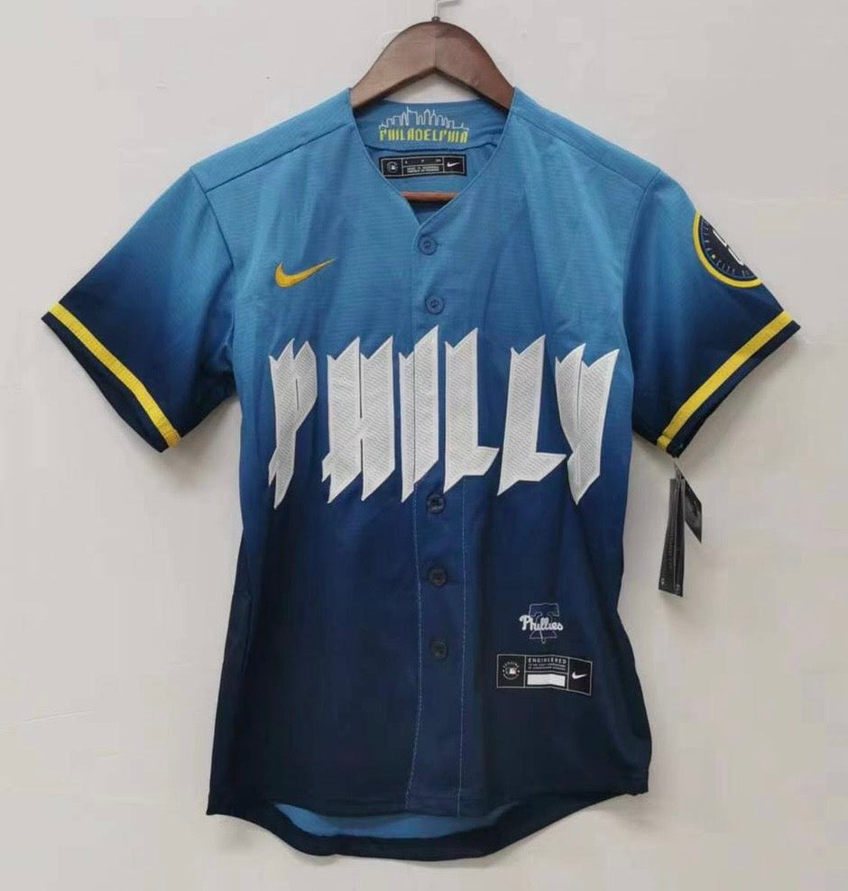 Kyle Schwarber YOUTH KIDS Philadelphia Phillies Official MLB City Connect Limited Nike Jersey