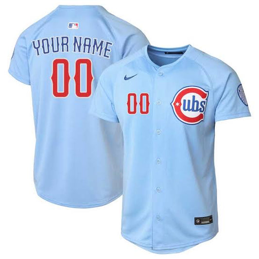 Any Name & Number YOUTH KIDS Chicago Cubs Official MLB customized Jersey