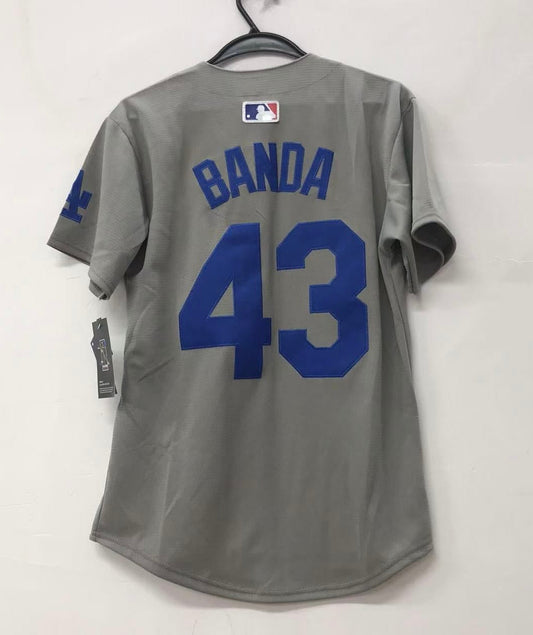 Anthony Banda Los Angeles Dodgers YOUTH Official MLB Nike Jersey gray