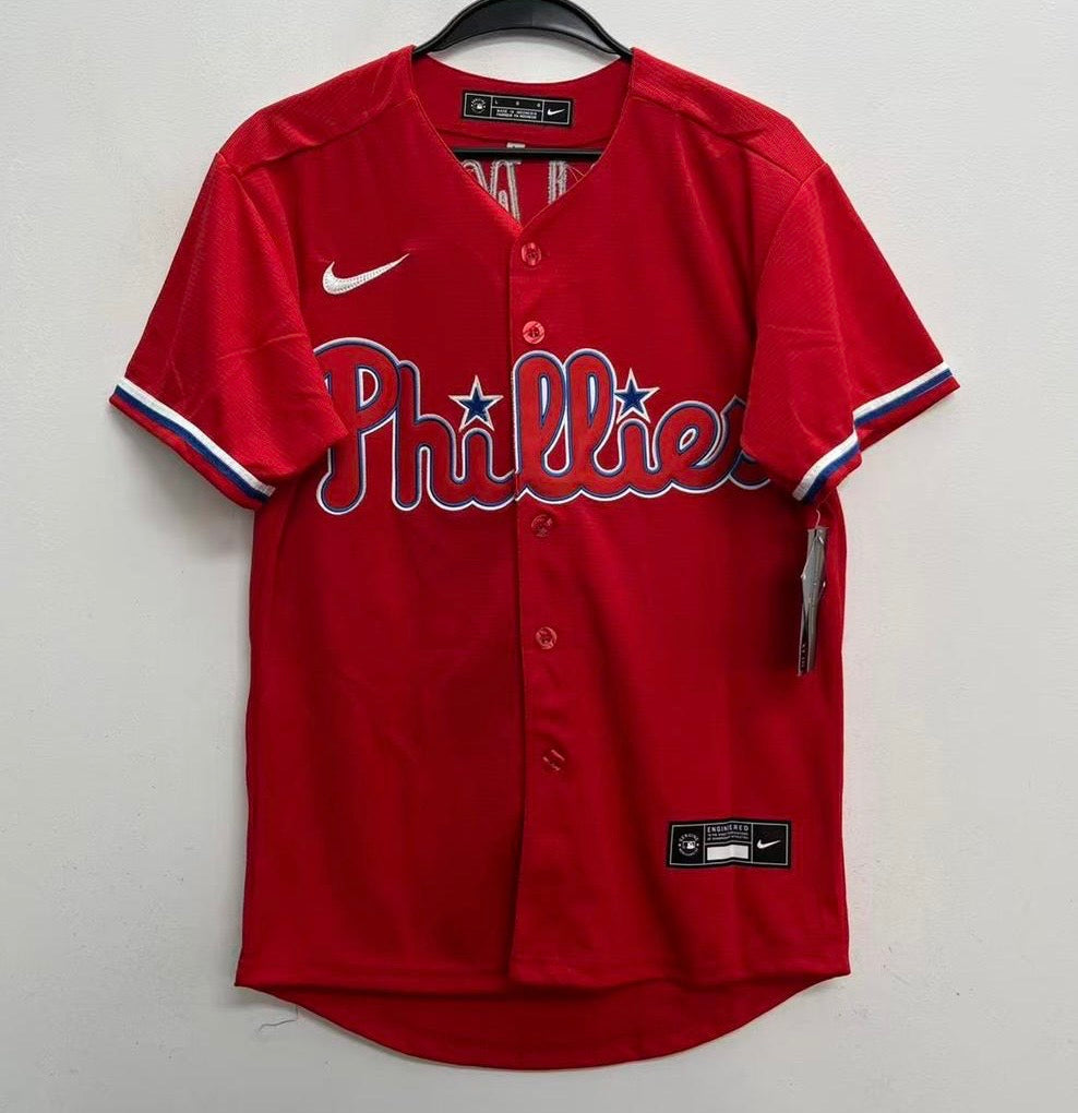 J.T. Realmuto YOUTH KIDS Philadelphia Phillies Official MLB Jersey red