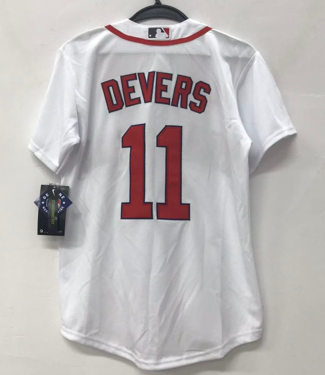 Rafael Devers YOUTH KIDS Boston Red Sox Official MLB Nike Jersey white