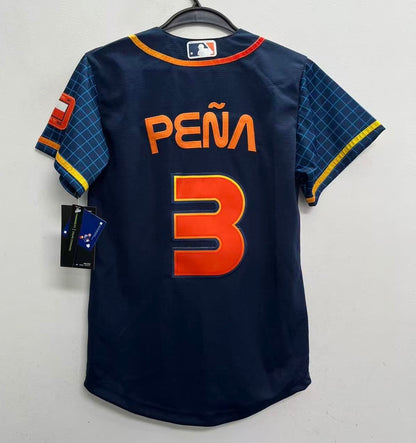 Jeremy Pena YOUTH KIDS Houston Astros Official MLB Nike Space City Jersey