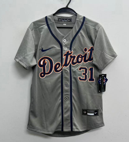 Riley Greene Detroit Tigers Youth Kids Official MLB Nike Jersey gray