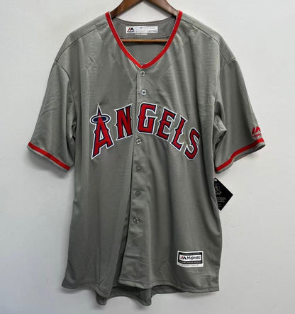 Shohei Ohtani Anaheim Angels Official MLB YOUTH KIDS Majestic Jersey Gray