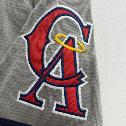 Jim Abbott YOUTH KIDS Anaheim Angels Official MLB Majestic Jersey gray
