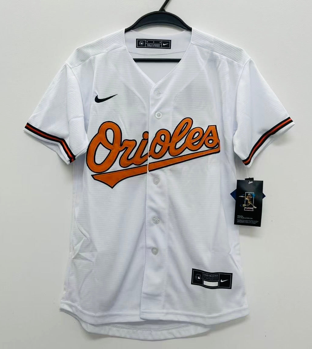 Jackson Holliday YOUTH Baltimore Orioles Official MLB Nike jersey white