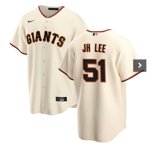 Jung Hoo Lee YOUTH SAN FRANCISCO Giants Official MLB jersey cream color