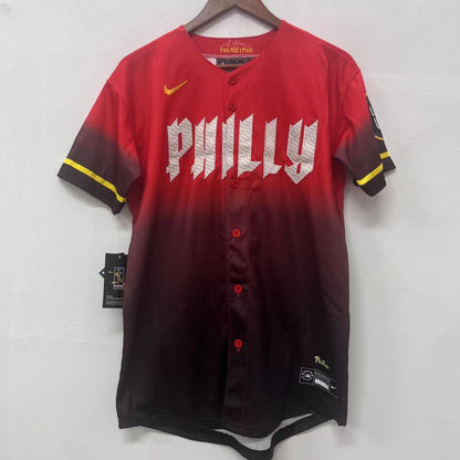Bryson Stott YOUTH Philadelphia Phillies City Connect Jersey Red Nike