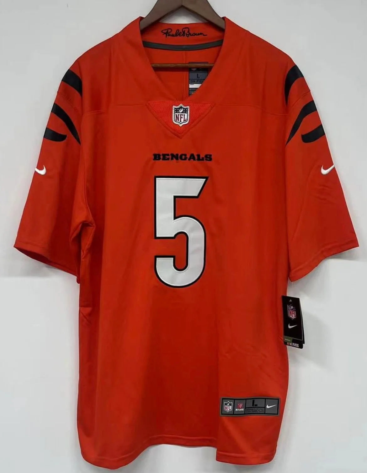 Tee Higgins Cincinnati Bengals Official NFL Nike Jersey orange