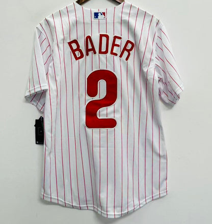 Harrison Bader YOUTH KIDS Philadelphia Phillies Official MLB Jersey