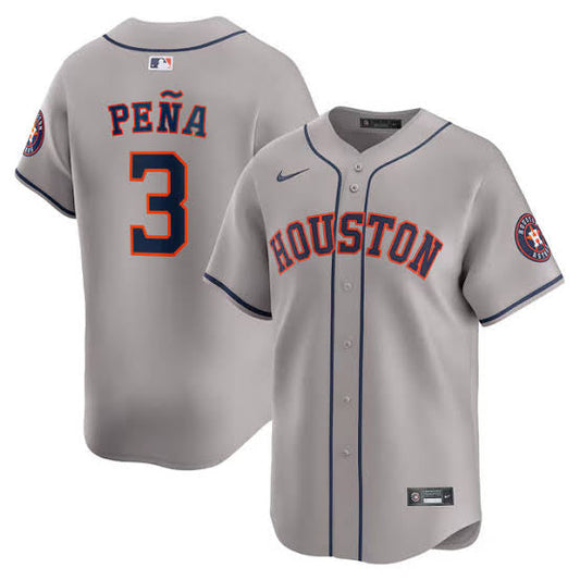 Jeremy Pena YOUTH KIDS Houston Astros Official MLB Nike Jersey Gray