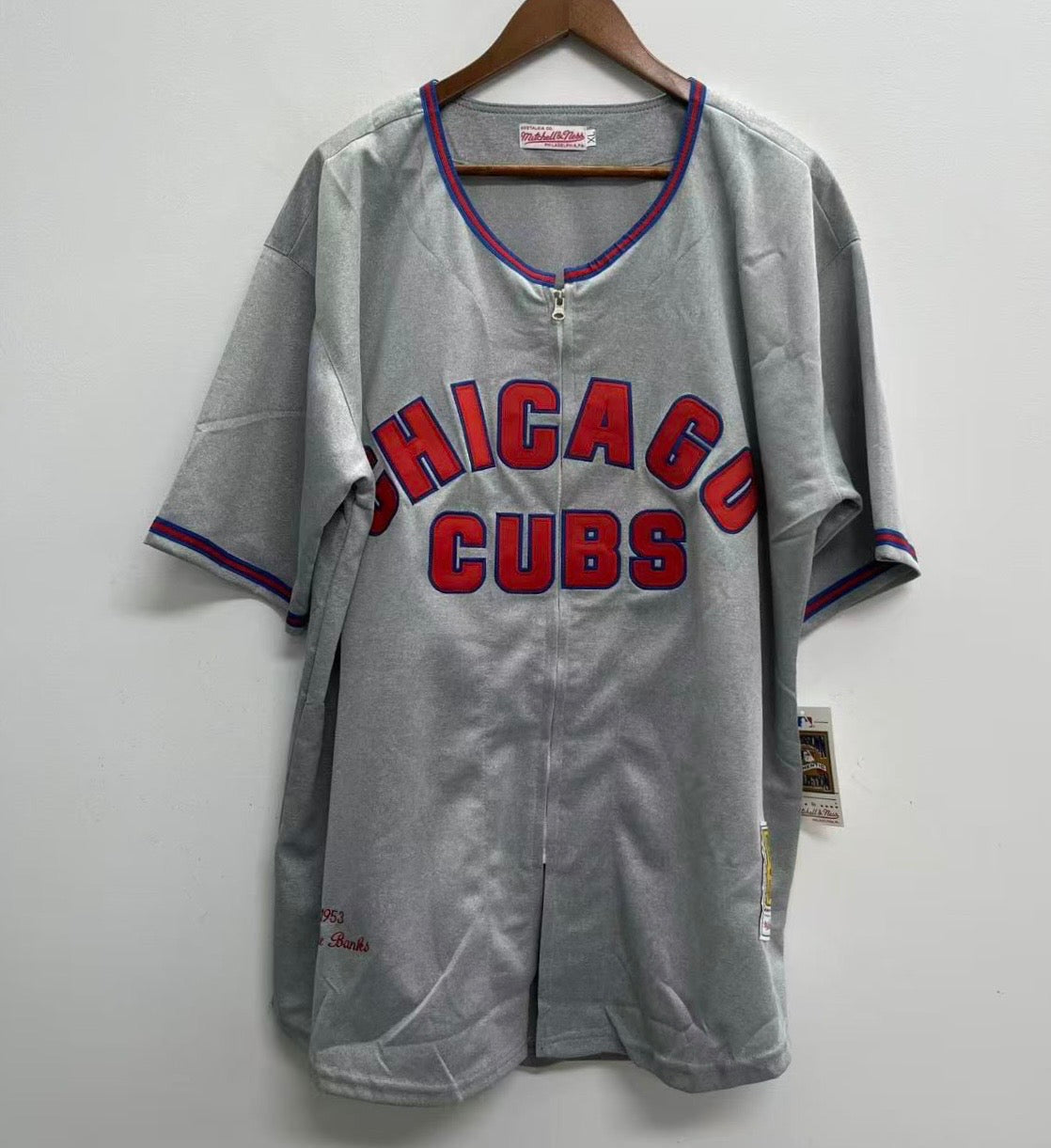 Ernie Banks YOUTH KIDS Chicago Cubs Official MLB Mitchell & Ness jersey