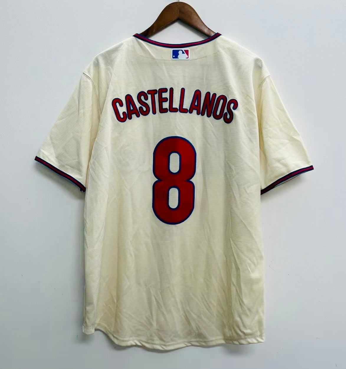 Nick Castellanos YOUTH KIDS Philadelphia Phillies Official MLB cream color Jersey