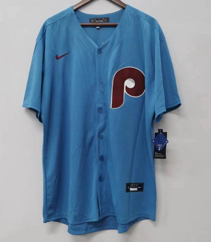 Nick Castellanos YOUTH KIDS Philadelphia Phillies Official MLB retro blue Jersey