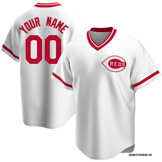 Any Name and Number customized YOUTH KIDS Cincinnati Reds Official MLB Majestic retro jersey