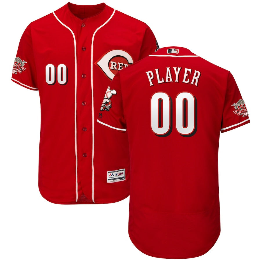 Any Name and Number customized YOUTH KIDS Cincinnati Reds Official MLB Majestic jersey