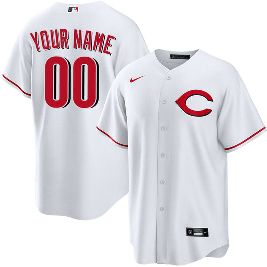 Any Name and Number customized YOUTH KIDS Cincinnati Reds Official MLB Nike jersey white