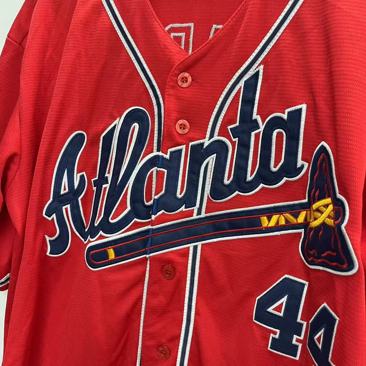 Hank Aaron 1974 YOUTH KIDS Atlanta Braves jersey Mitchell & Ness