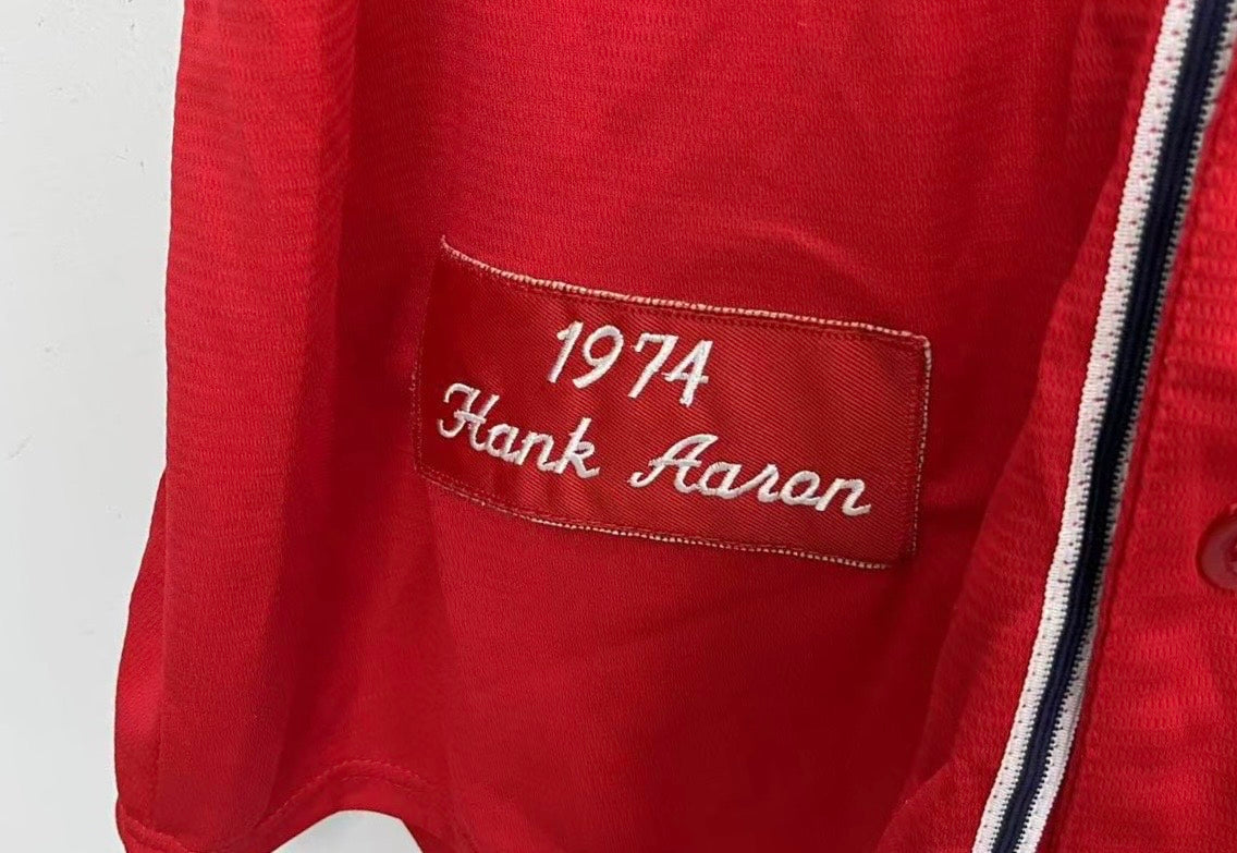 Hank Aaron 1974 YOUTH KIDS Atlanta Braves jersey Mitchell & Ness