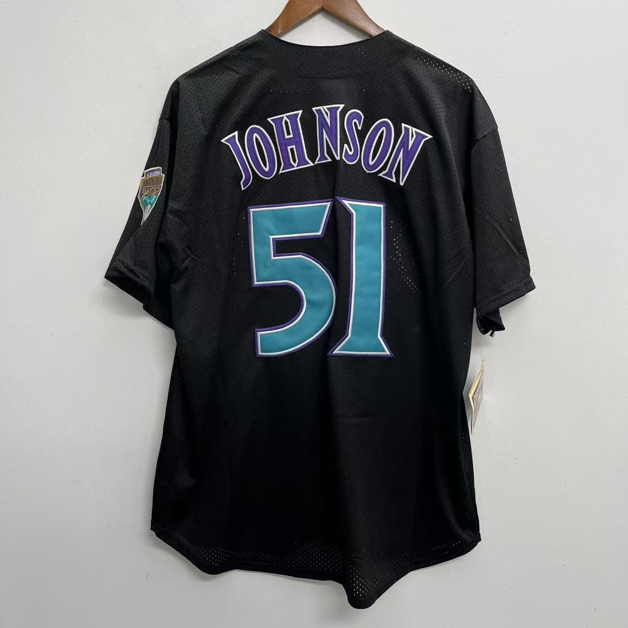 Randy Johnson YOUTH KIDS Arizona Diamondbacks jersey Mitchell & Ness black