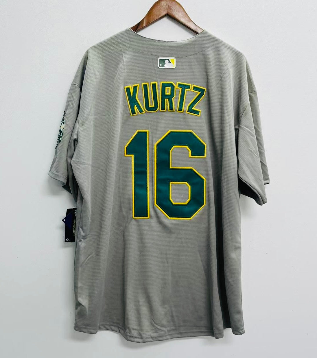 Nick Kurtz YOUTH KIDS Oakland Athletics A’s Official MLB jersey gray