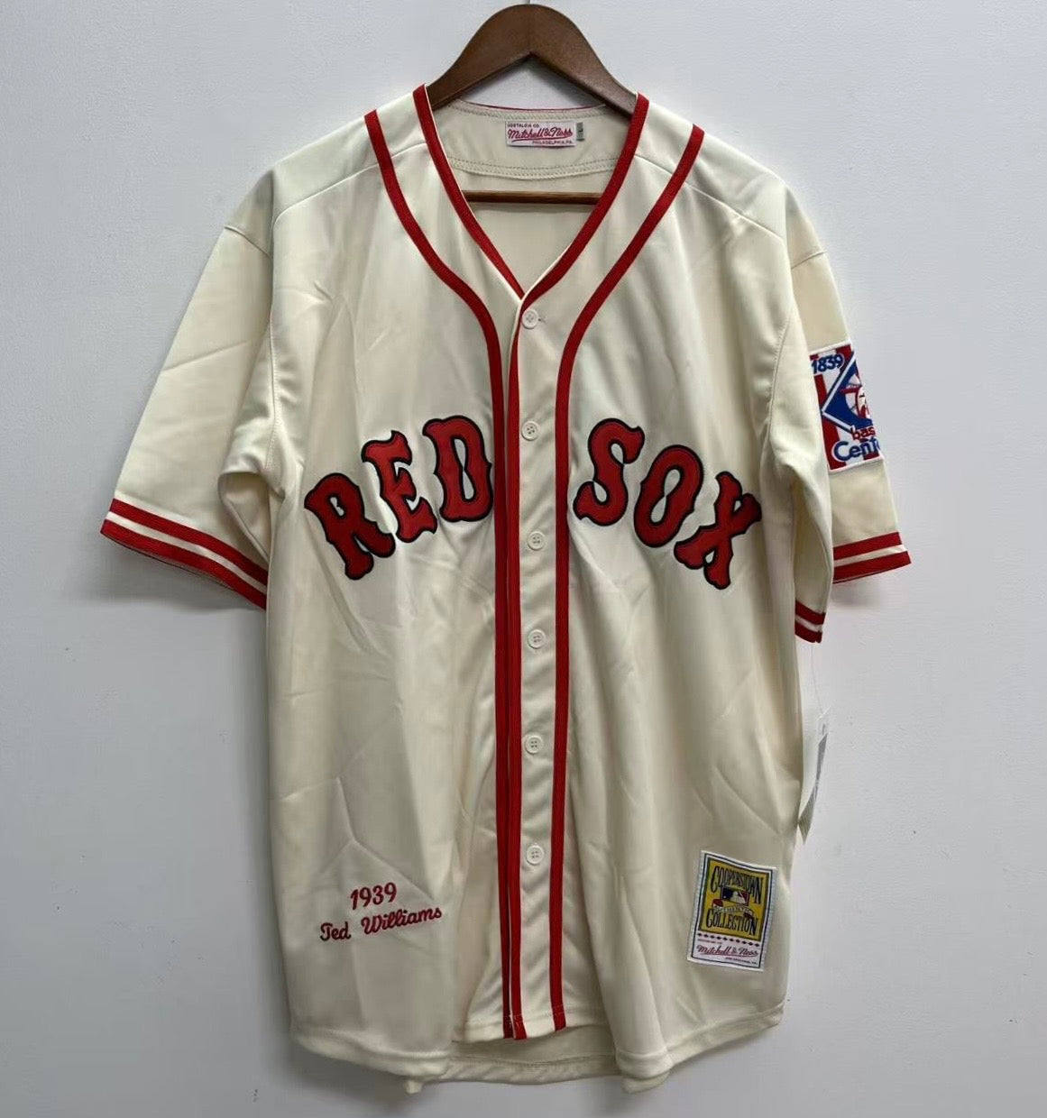 Ted Williams YOUTH KIDS Boston Red Sox Official MLB Mitchell & Ness Jersey