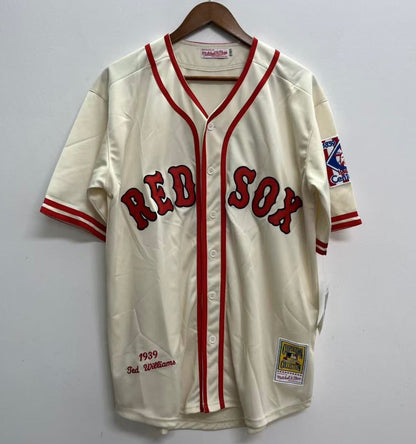 Ted Williams YOUTH KIDS Boston Red Sox Official MLB Mitchell & Ness Jersey