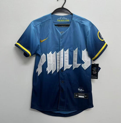 Jesus Luzardo YOUTH Philadelphia Phillies Official MLB Nike City Connect Limited Jersey