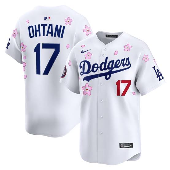 Shohei Ohtani Los Angeles Dodgers YOUTH KIDS Official MLB Nike Jersey Flowers