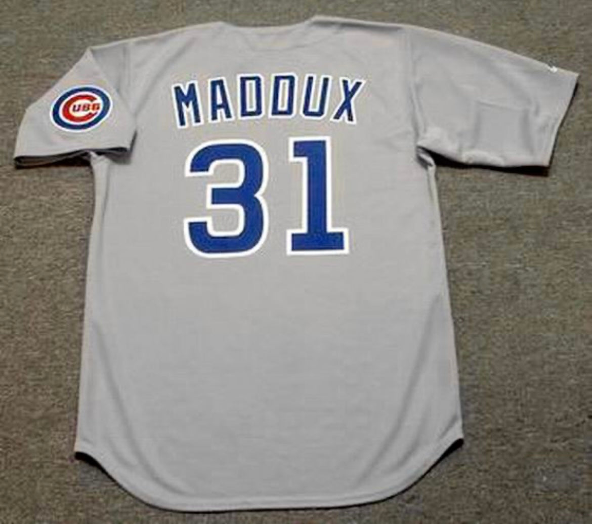 Greg Maddux 1990 YOUTH KIDS Chicago Cubs Official MLB jersey