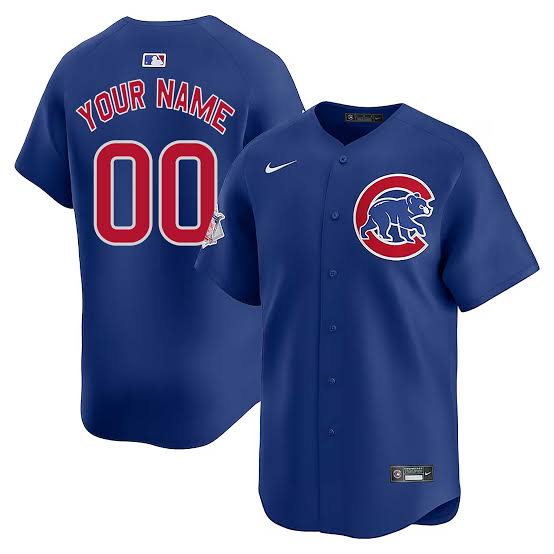 Any Name & Number YOUTH KIDS Chicago Cubs Official MLB customized Jersey blue