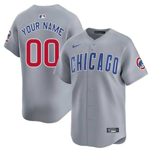 Any Name & Number YOUTH KIDS Chicago Cubs Official MLB customized Jersey gray