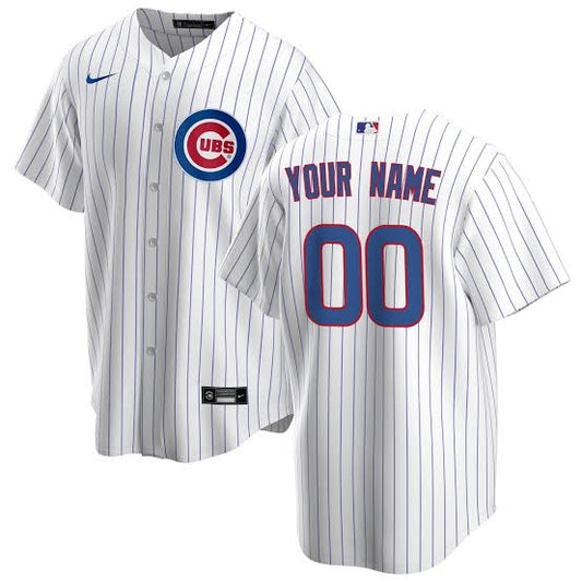 Any Name & Number YOUTH KIDS Chicago Cubs Official MLB customized Jersey white