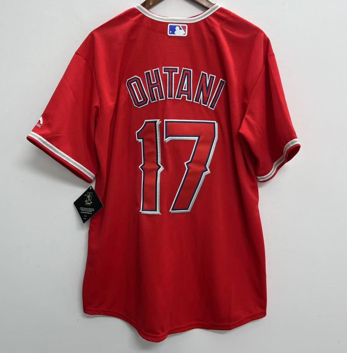 Shohei Ohtani Anaheim Angels Official MLB YOUTH KIDS Majestic Jersey red
