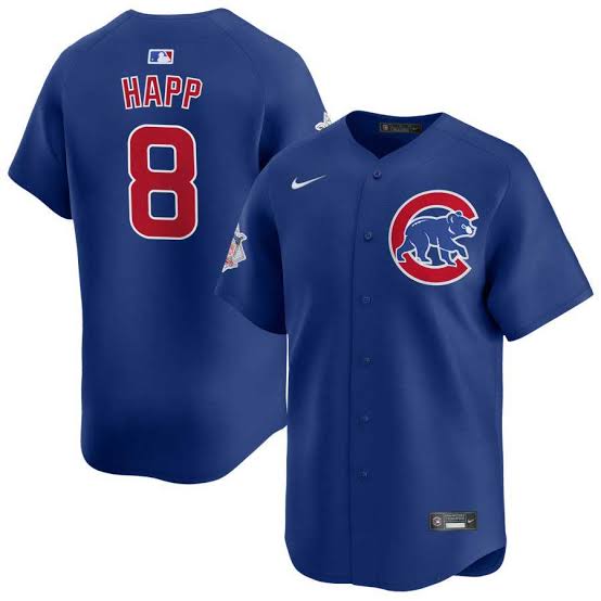 Ian Happ YOUTH KIDS Chicago Cubs Official MLB Nike jersey Blue