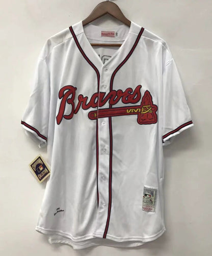 Greg Maddux YOUTH KIDS Atlanta Braves jersey Mitchell & Ness white