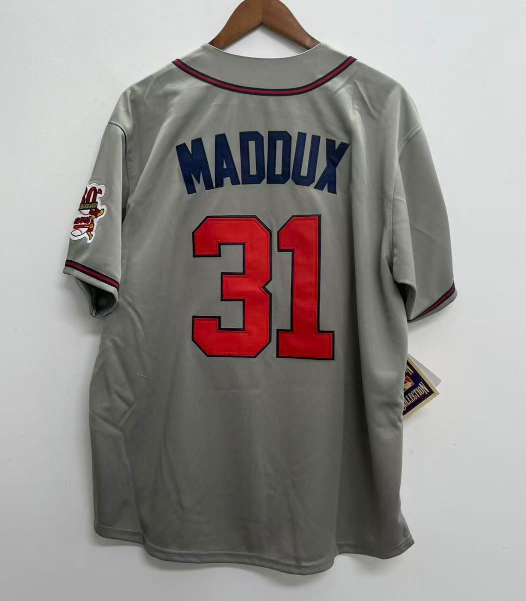 Greg Maddux YOUTH KIDS Atlanta Braves jersey Mitchell & Ness