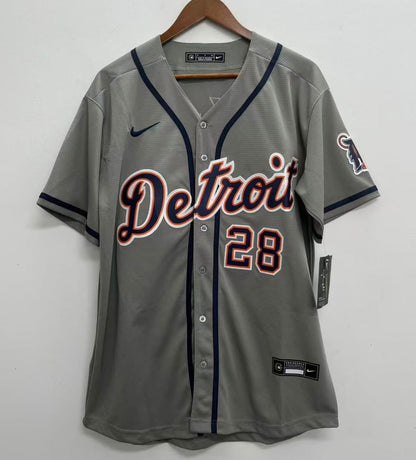 Javier Baez Detroit Tigers Youth Official MLB Nike Jersey gray