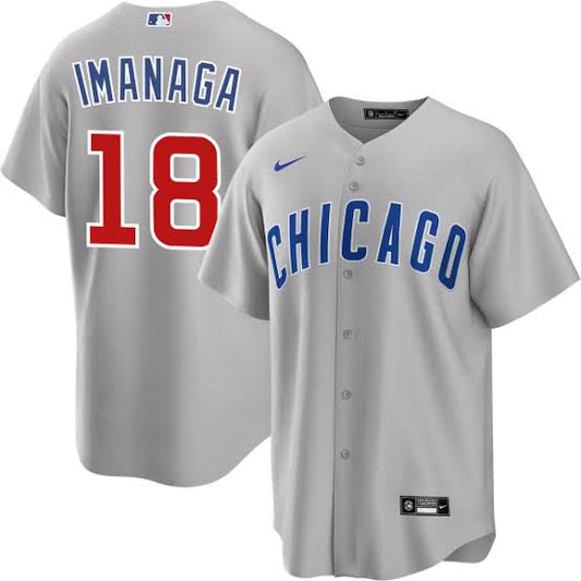 Shota Imanaga YOUTH KIDS Chicago Cubs Official MLB jersey gray