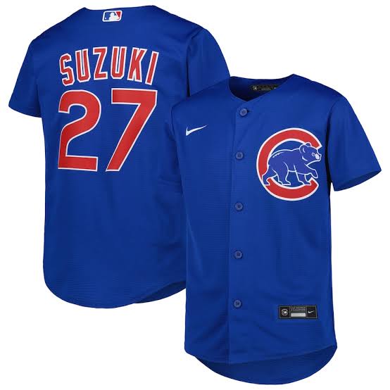 Seiya Suzuki YOUTH KIDS Chicago Cubs Official MLB jersey blue