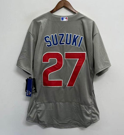 Seiya Suzuki YOUTH KIDS Chicago Cubs Official MLB gray jersey
