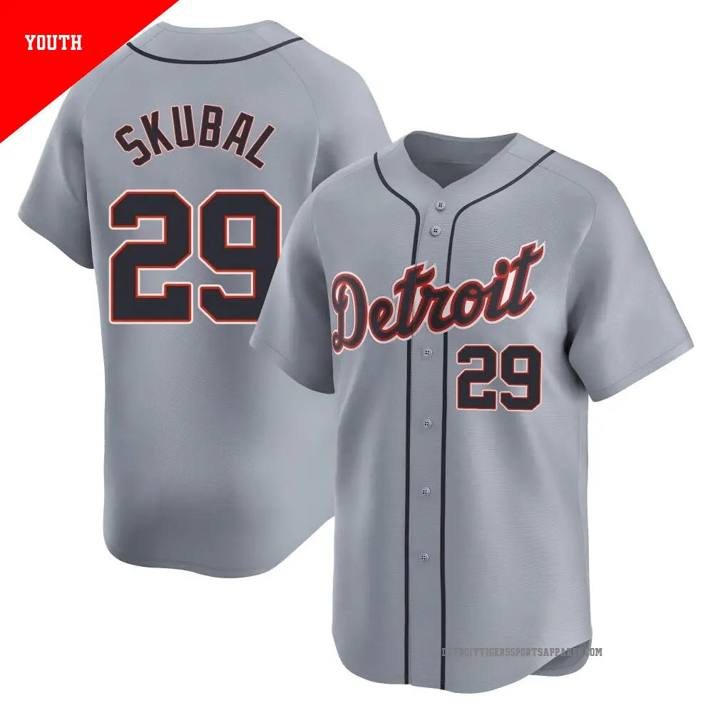 Tarik Skubal Detroit Tigers Youth Official MLB Nike Jersey Gray