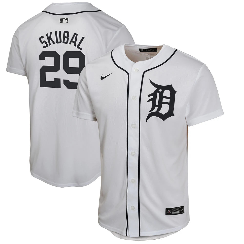 Tarik Skubal Detroit Tigers Youth Kids Official MLB Nike Jersey white