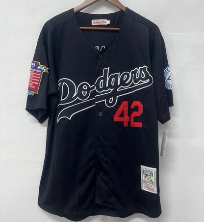 Jackie Robinson YOUTH KIDS Brooklyn Dodgers Official MLB Jersey black