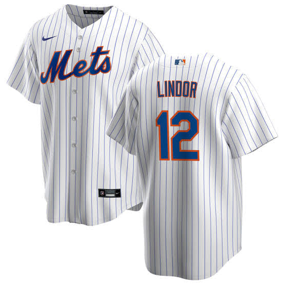 Francisco Lindor YOUTH KIDS New York Mets Official MLB Nike Jersey white