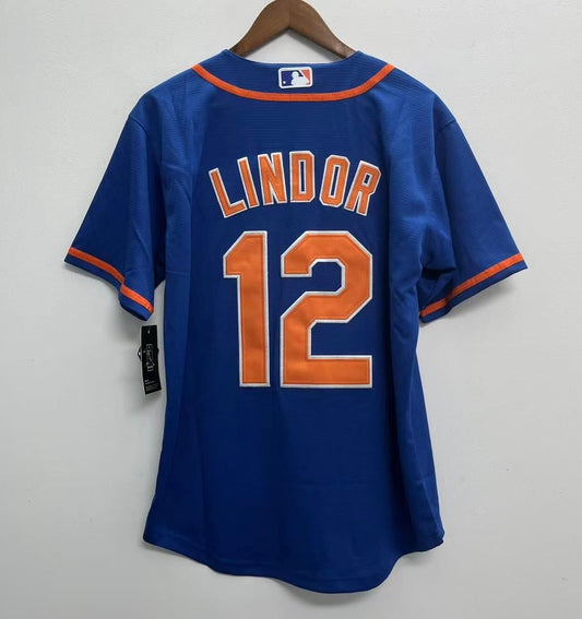 Francisco Lindor YOUTH KIDS New York Mets Official MLB Nike Jersey blue