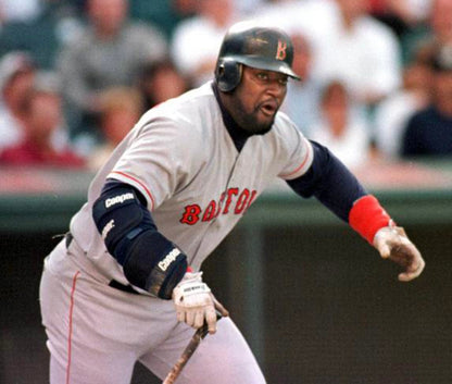 Mo Vaughn YOUTH KIDS Boston Red Sox Official MLB Majestic Jersey